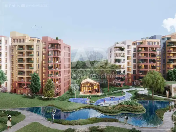 Al-Omraniyah 待售公寓 6 1 公寓拥有现代设计和独特的家族特色，来自土耳其最大的开发商之一，可欣赏王子群岛和森林的独特景观，项目入口处设有地铁站